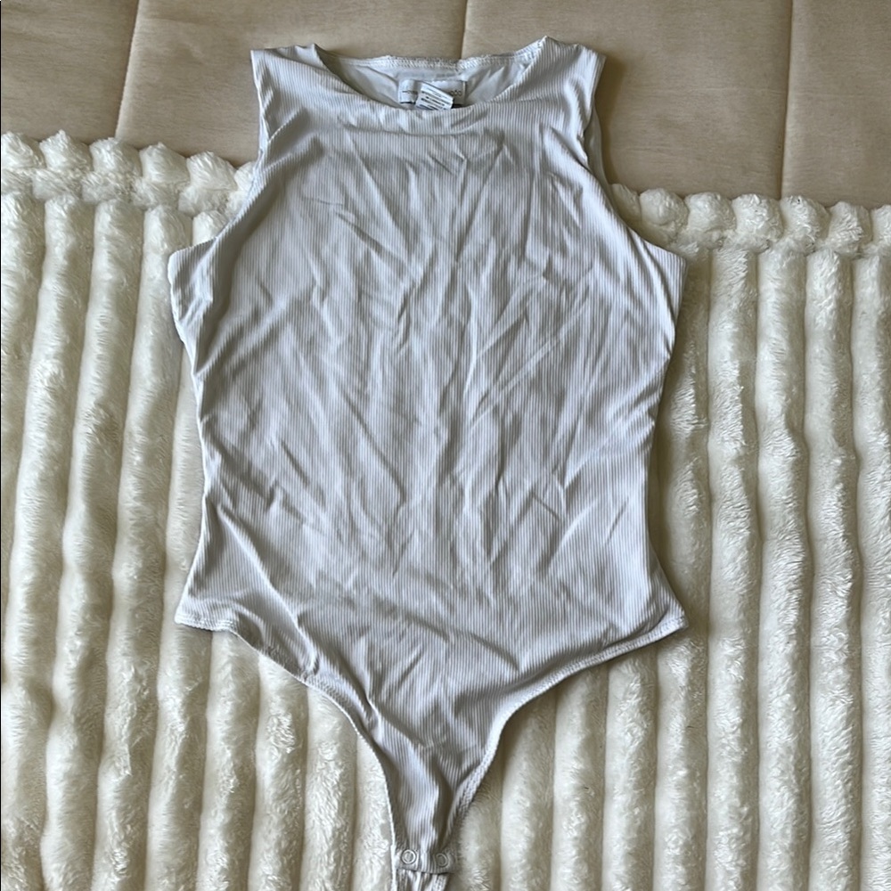 House of Harlow 1960 White Bodysuit
